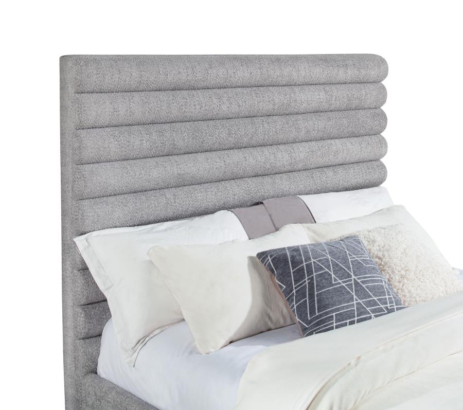 Patricia 58-inch boule upholstered queen bed