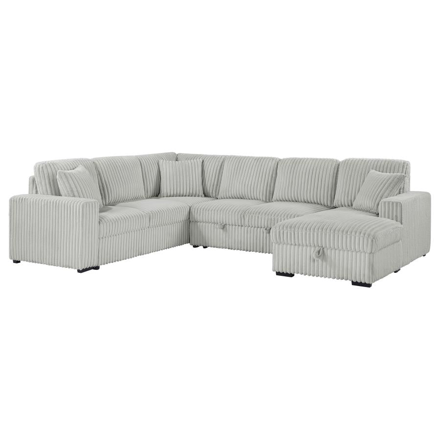 DEVONSHIRE SLEEPER SECTIONAL SOFA STORAGE CHAISE