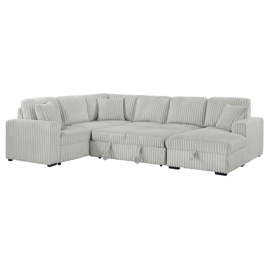 DEVONSHIRE SLEEPER SECTIONAL SOFA STORAGE CHAISE